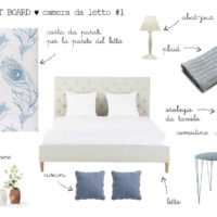 Bianco&azzurro per la camera da letto