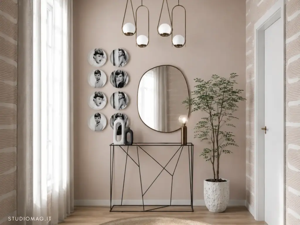 ingresso colore beige rosato